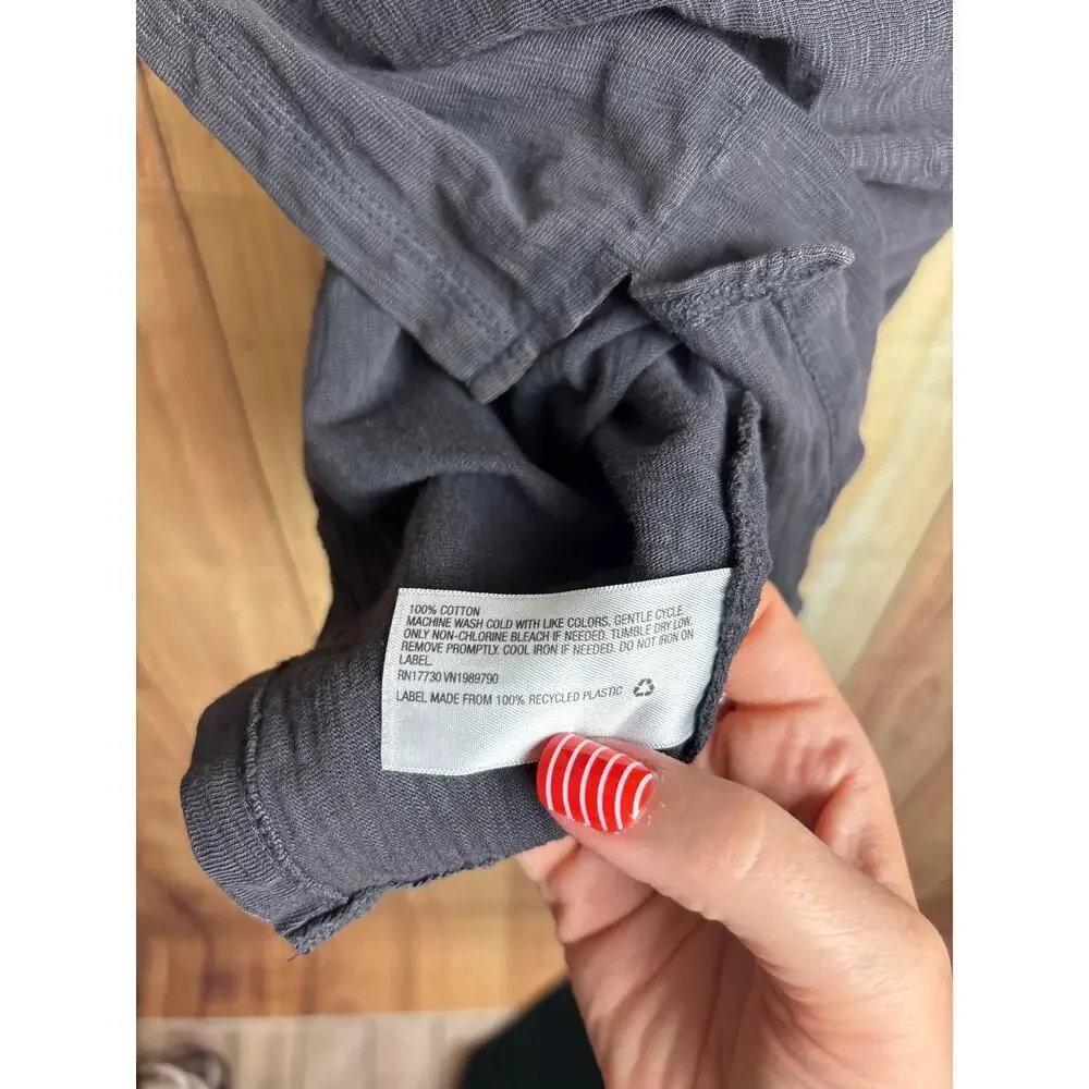 Universal Thread Ruffle Sleeve Tshirt Dress Mineral Wash Gray Women's Size XS - Picture 6 of 6